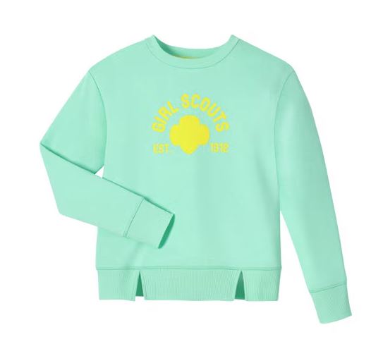 Neon Slouch Sweatshirt - Girls